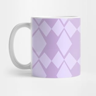 Geometric Diamonds Design (Lilac) Mug